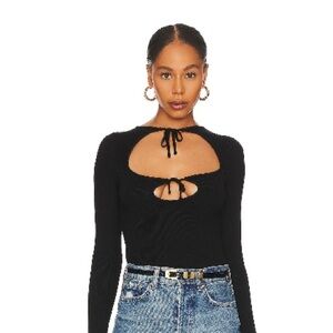 Revolve MAJORELLE Hailey Tie Front Sweater